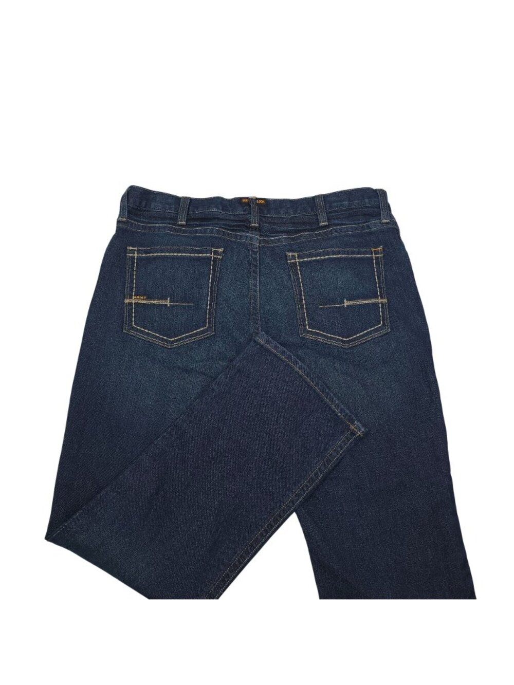 Ariat Rebar M4 Low Rise Boot Cut Jeans 38x34 Dark Wash Durable Stretch Denim